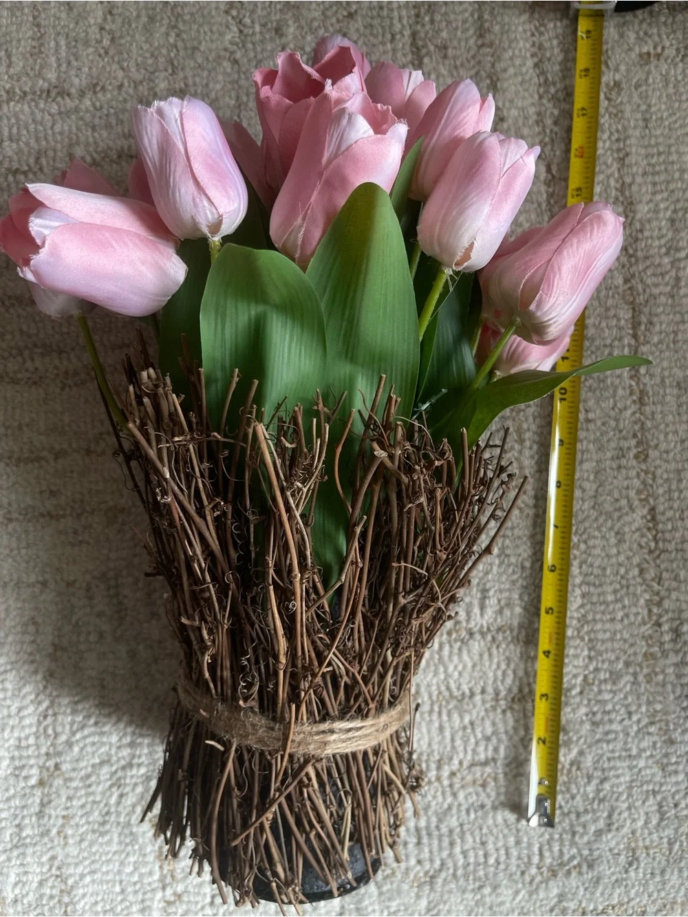 Pink Tulip Bundle Decorative Arrangement - Home Accents